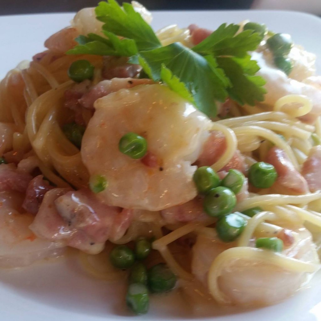 Shrimp Carbonara